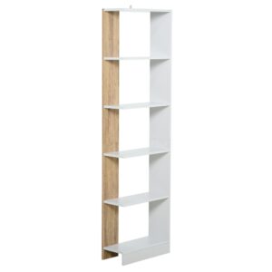 wohnli-moebel-suche-M21027526 Wohnli Möbelsuche - Weiß-Eichen-Bücherregal 45x21x170cm