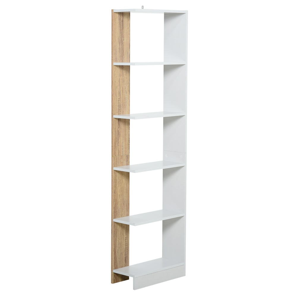 wohnli-moebel-suche-M21027526 Wohnli Möbelsuche - Weiß-Eichen-Bücherregal 45x21x170cm