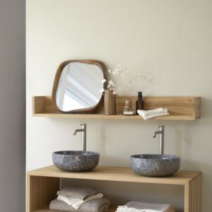 120x15x20cm Holz Beige Tikamoon Möbel Badezimmermöbel Badezimmerregale