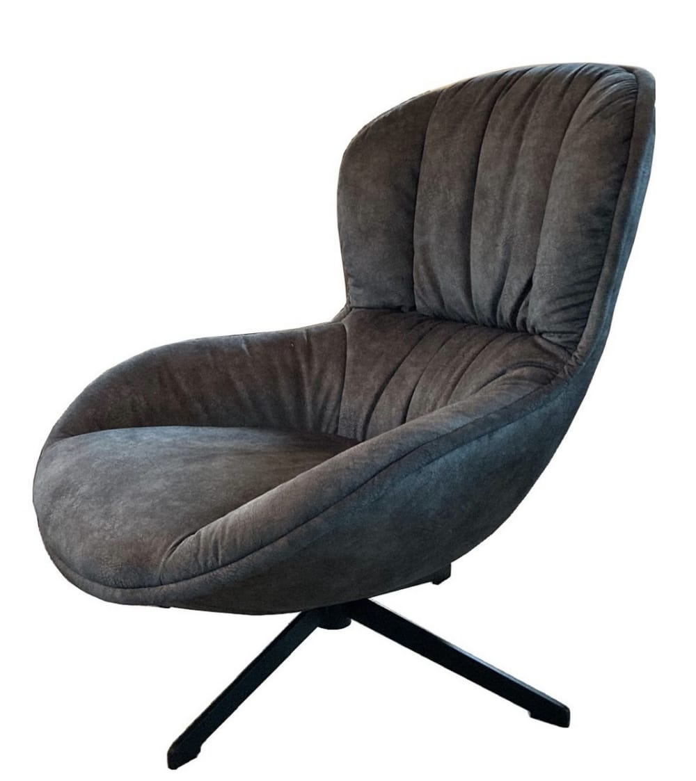 wohnli-moebel-suche-M21029930 Wohnli Möbelsuche - Bequemer Sessel aus grauem Alcantara-Stoff