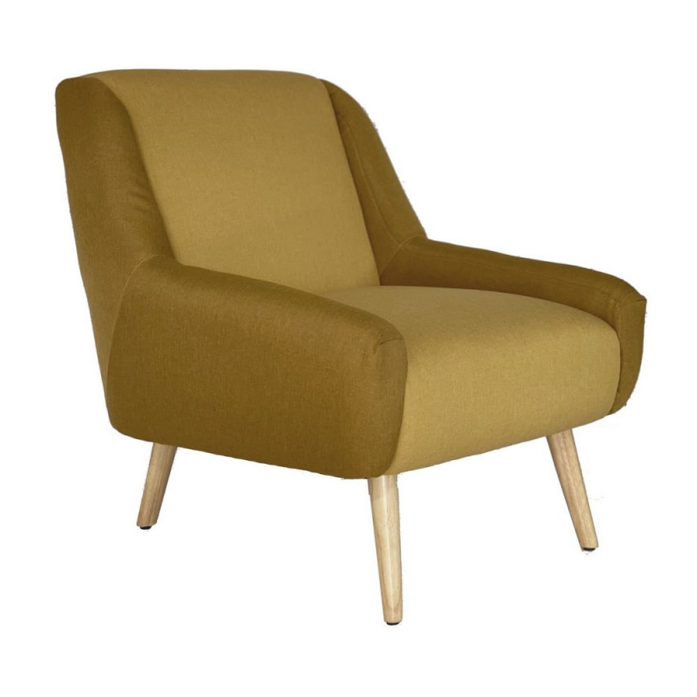 wohnli-moebel-suche-M21033203 Wohnli Möbelsuche - Zweifarbiger Retro-Sessel aus Stoff in Ocker