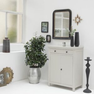 103x80cm Holz Grau Decoclico Möbel Esszimmermöbel Sideboards, Highboards & niedrige Anrichten