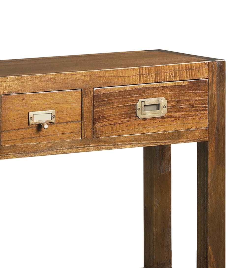 95x80x27cm Holz Braun MOYCOR Möbel Wohnzimmermöbel Konsolentische