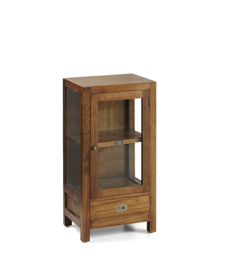 wohnli-moebel-suche-M21036753 Wohnli Möbelsuche - Vitrine mit Glastür und Schublade aus Holz
