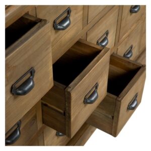 wohnli-moebel-suche-M21036927-1 Buffet aus recyceltem Holz mit 18 Schubladen 160x85x49cm Holz Braun Maison Pavane Möbel Esszimmermöbel Sideboards, Highboards & niedrige Anrichten