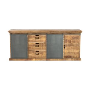 wohnli-moebel-suche-M21036949 Wohnli Möbelsuche - Großer Buffet aus Holz und Metall mit 3 Türen und 3 Schubladen