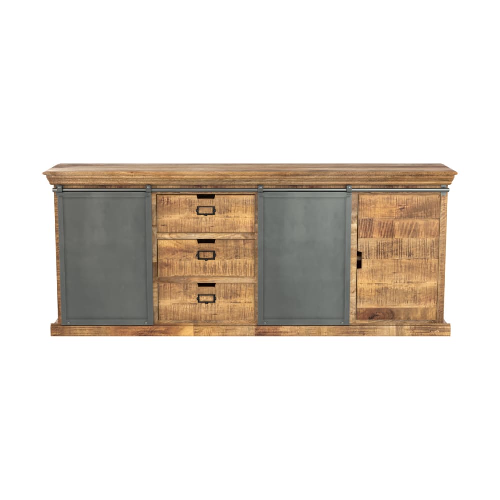 wohnli-moebel-suche-M21036949 Wohnli Möbelsuche - Großer Buffet aus Holz und Metall mit 3 Türen und 3 Schubladen