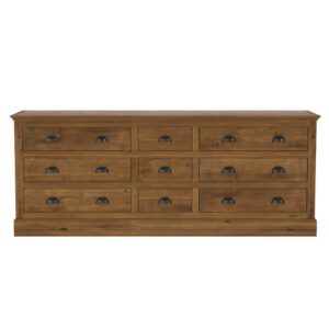 Wohnli Möbelsuche - Sideboard aus recyceltem Zedernholz mit 9 Schubladen