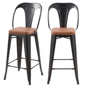 wohnli-moebel-suche-M21037184 Wohnli Möbelsuche - 2er-Set Stühle für Kücheninsel 68 cm in Schwarz und Braun