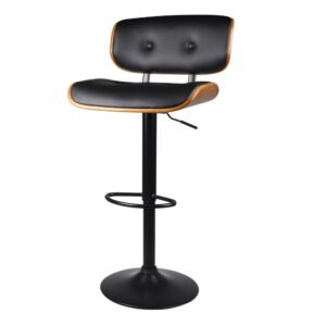 wohnli-moebel-suche-M21037242 Wohnli Möbelsuche - Höhenverstellbarer Barstuhl 65/86 cm aus schwarzem Kunstleder