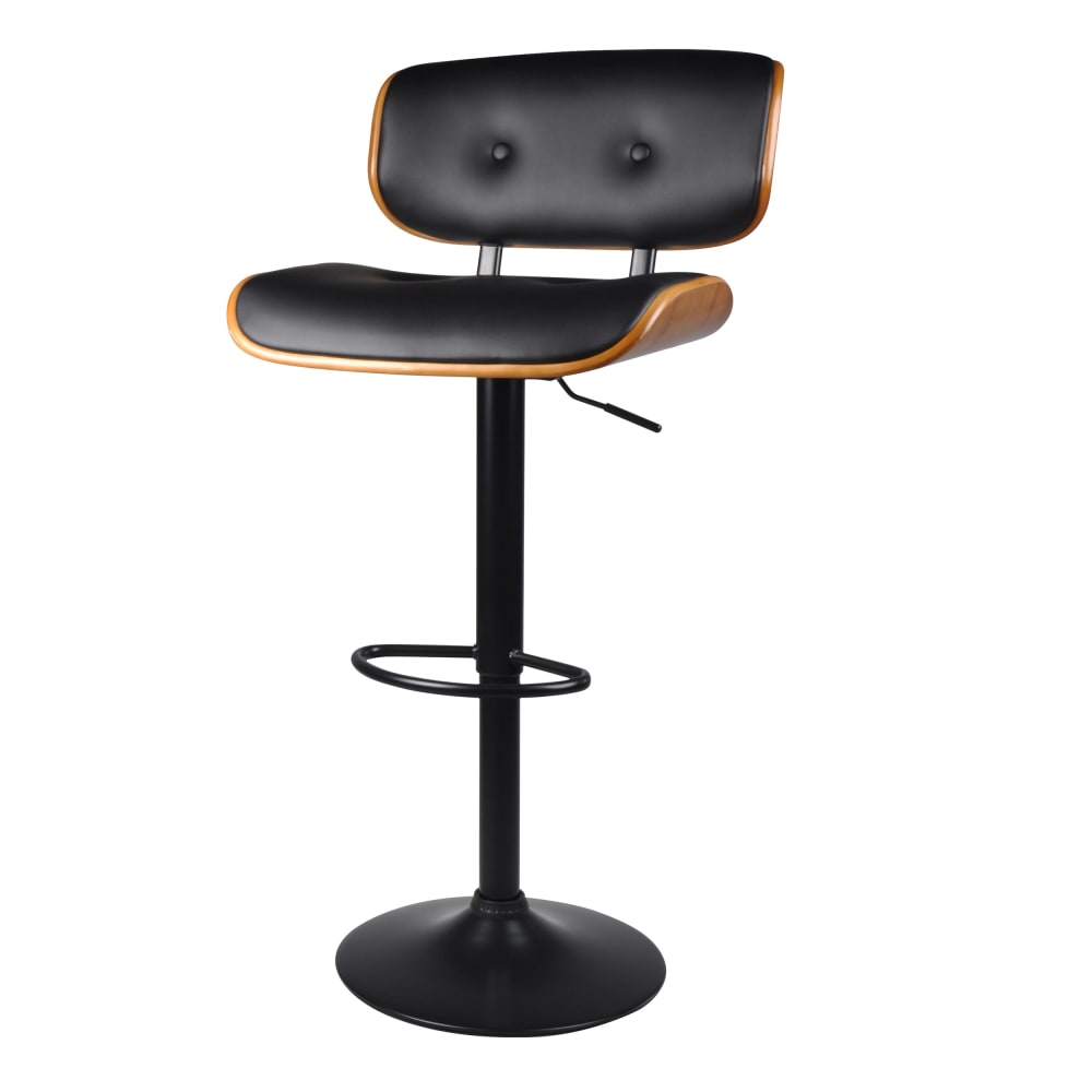 wohnli-moebel-suche-M21037242 Wohnli Möbelsuche - Höhenverstellbarer Barstuhl 65/86 cm aus schwarzem Kunstleder