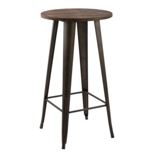 wohnli-moebel-suche-M21037546 Wohnli Möbelsuche - Runder Bartisch für 2 Personen aus dunklem Holz D60 cm