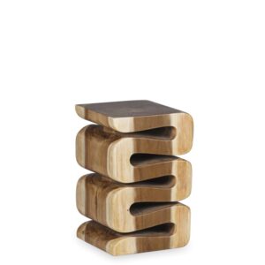 Wohnli Möbelsuche - Quadratischer Hocker aus Holz