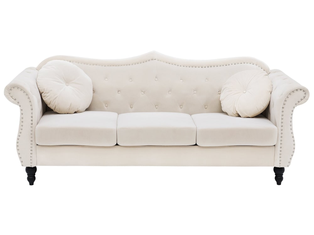 wohnli-moebel-suche-M21050907 Wohnli Möbelsuche - 3-Sitzer Sofa 3 Personen aus Samtstoff