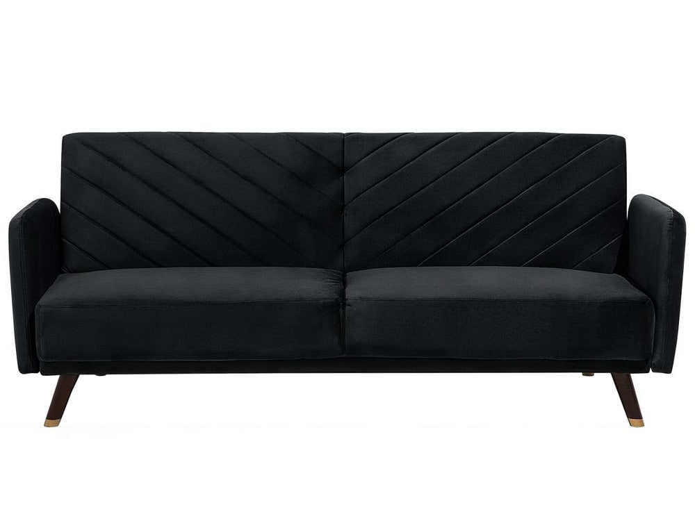 Wohnli Möbelsuche - Schlafsofa 3 Personen aus Samtstoff