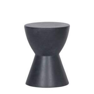 Wohnli Möbelsuche - Anthrazitfarbener Hocker aus Fiberglas