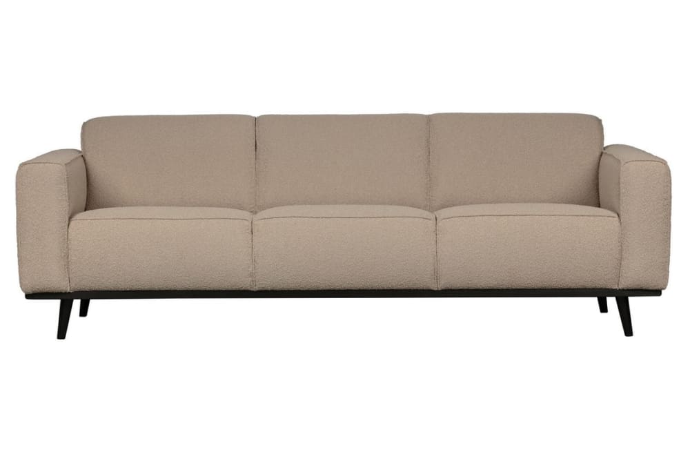 Wohnli Möbelsuche - Beiges 3-Sitzer-Sofa aus Bouclé-Stoff