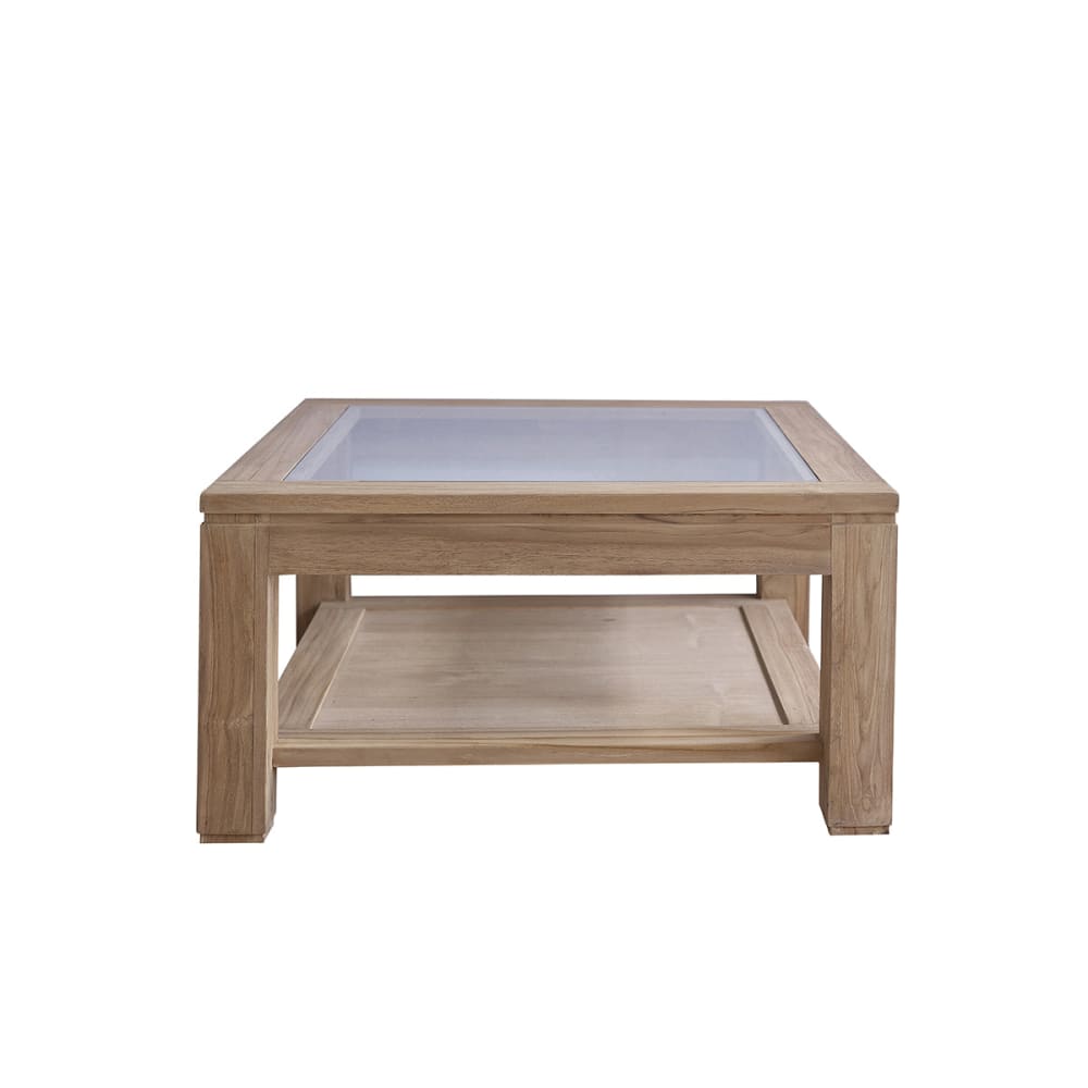 Wohnli Möbelsuche - Couchtisch aus massivem Teakholz 80 cm