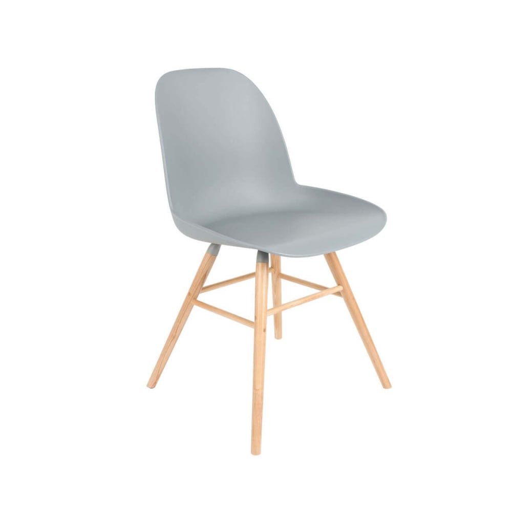 Wohnli Möbelsuche - Designstuhl aus Holz in Hellgrau
