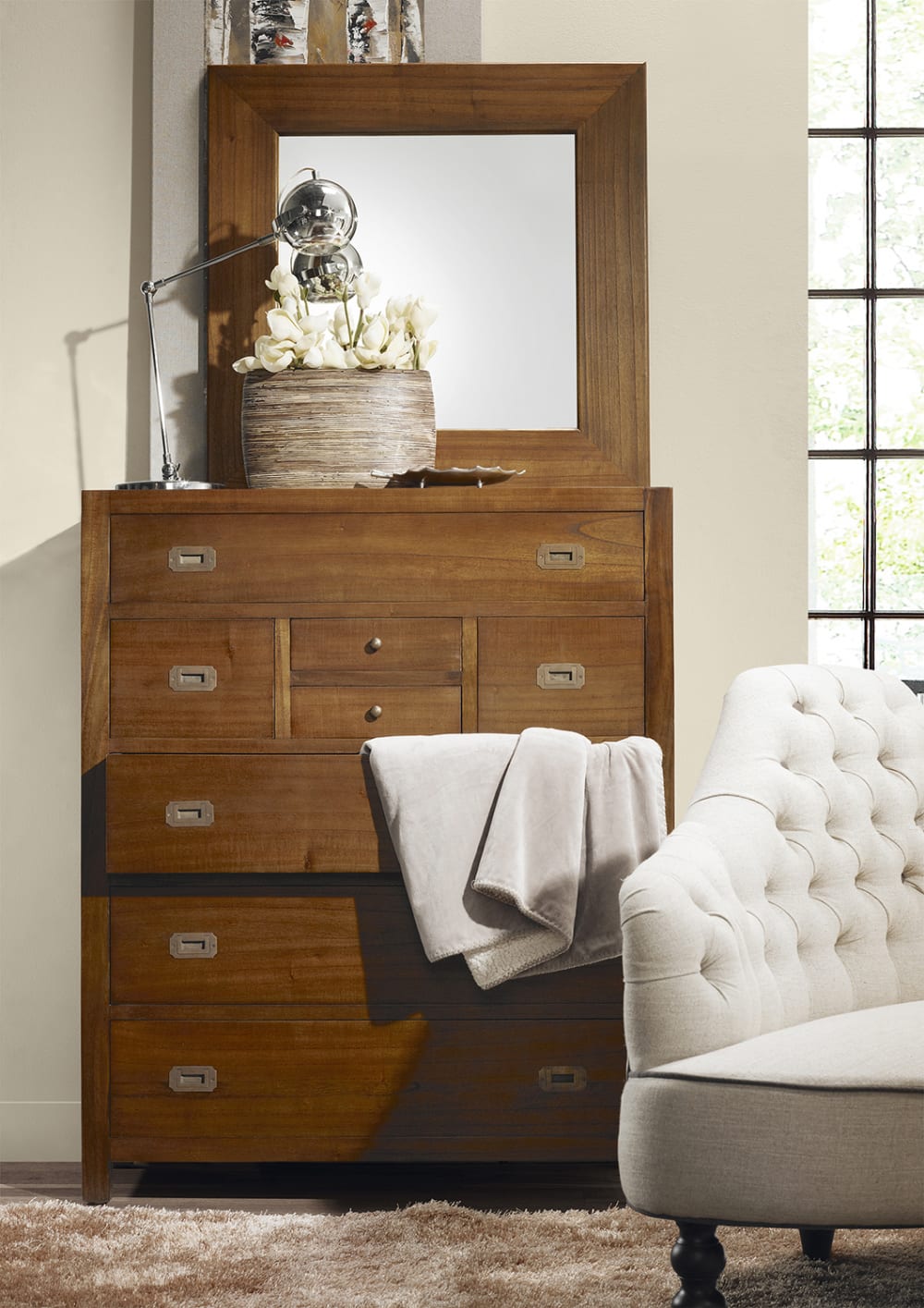 100x120x40cm Holz Braun MOYCOR Möbel Schlafzimmermöbel Kommoden