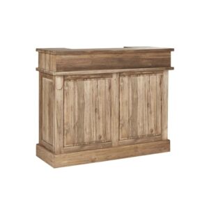 wohnli-moebel-suche-M21062713-1 Bartheke aus recyceltem Teakholz 120 CARGO 120x100x50cm Holz Beige BERAH GETAH Möbel Esszimmermöbel Barmöbel