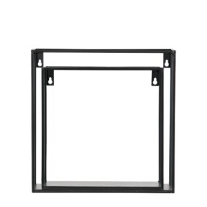 Wohnli Möbelsuche - 2er-Set Metall-Würfel-Wandregale