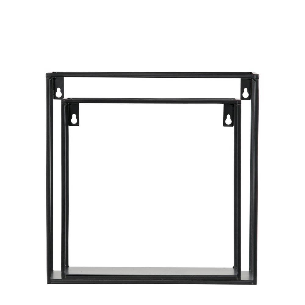wohnli-moebel-suche-M21064467 Wohnli Möbelsuche - 2er-Set Metall-Würfel-Wandregale
