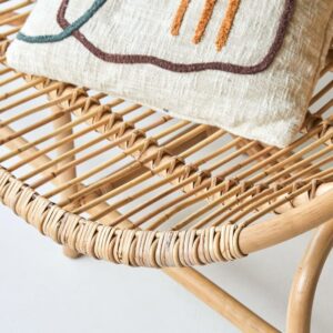 wohnli-moebel-suche-M21065526-1 Sofa aus Rattan 132x97x82cm Rattan Beige Tikamoon Sofas und Sessel Sessel, Poufs und Fußbänke Sessel