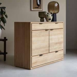 wohnli-moebel-suche-M21065576-1 Buffet aus massivem Eichenholz 120 cm 120x92x45cm Holz Braun Tikamoon Möbel Esszimmermöbel Sideboards, Highboards & niedrige Anrichten
