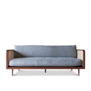 Wohnli Möbelsuche - Sofa aus  Rattan und Stoff