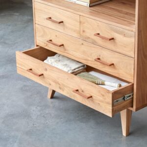 88x85x45cm Holz Beige Tikamoon Möbel Schlafzimmermöbel Kommoden