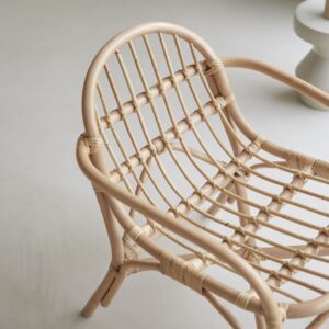 Sessel aus Rattan 65x73x72cm Rattan Beige Tikamoon Sofas und Sessel Sessel, Poufs und Fußbänke Sessel