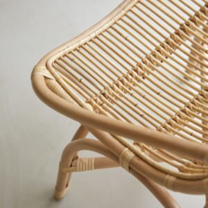 Sessel aus Rattan 65x95x71cm Rattan Beige Tikamoon Sofas und Sessel Sessel, Poufs und Fußbänke Sessel