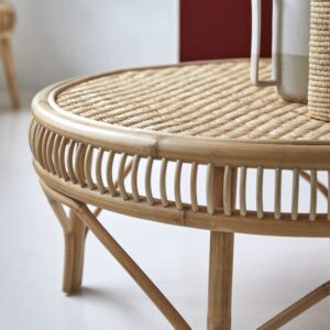 Couchtisch aus Rattan 90x40x90cm Rattan Braun Tikamoon Möbel Wohnzimmermöbel Couchtische