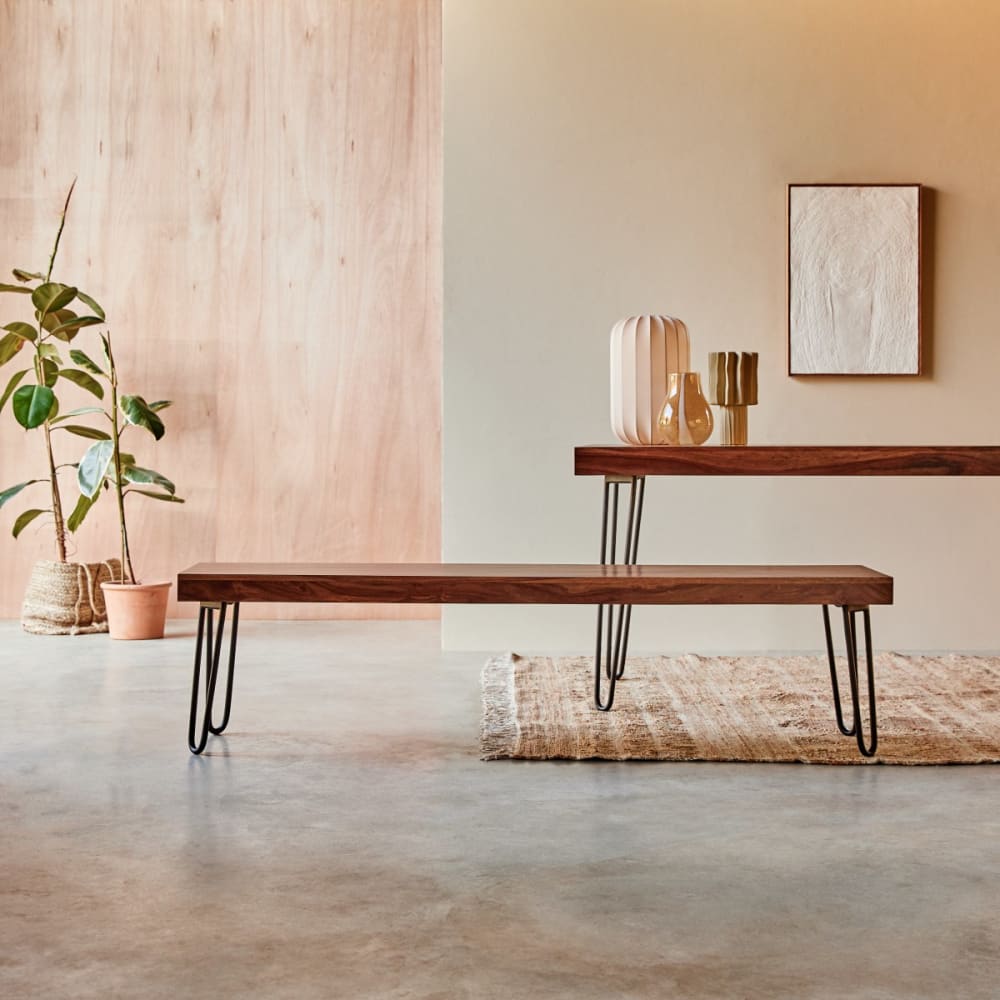 Wohnli Möbelsuche - Bank aus massivem Palisanderholz 180 cm