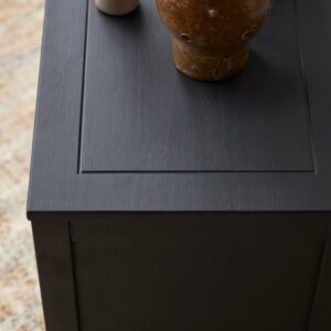 140x55x40cm Holz Schwarz Tikamoon Möbel Wohnzimmermöbel TV-Möbel