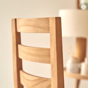 Stuhl aus massivem Teakholz 45x90x47cm Holz Braun Tikamoon Möbel Esszimmermöbel Stühle