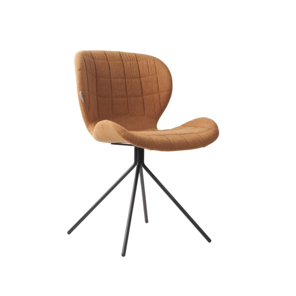 Wohnli Möbelsuche - Design-Stuhl aus Wollstoff camel