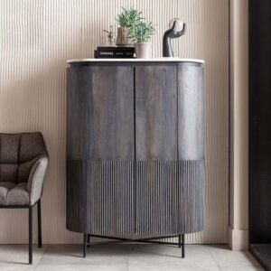 100x138x45cm Holz Schwarz Kare Design Möbel Esszimmermöbel Sideboards, Highboards & niedrige Anrichten