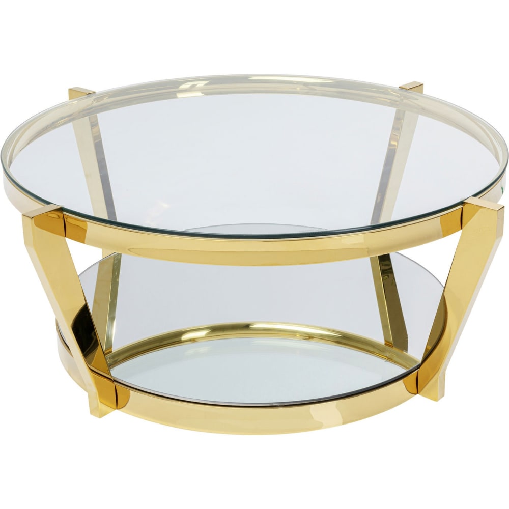 wohnli-moebel-suche-M21078534 Wohnli Möbelsuche - Couchtisch mit 2 Ablagen aus Glas und Edelstahl