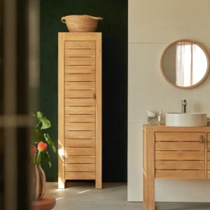 Wohnli Möbelsuche - Bad-Hochschrank aus massivem Teakholz