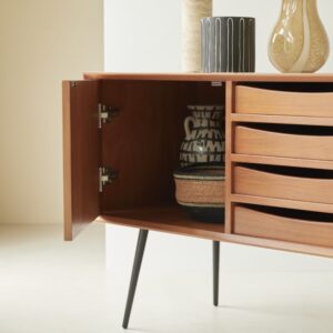 wohnli-moebel-suche-M21080176-1 Anrichte aus Mahagoniholz 100 cm 100x72x46cm Holz Beige Tikamoon Möbel Esszimmermöbel Sideboards, Highboards & niedrige Anrichten