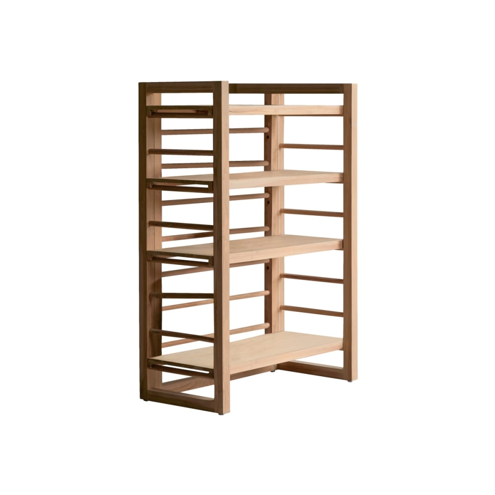 Wohnli Möbelsuche - Niedriges Bücherregal aus massivem Teak