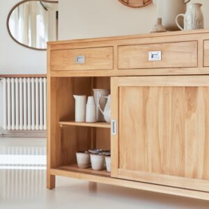 180x100x48cm Holz Beige Tikamoon Möbel Esszimmermöbel Sideboards, Highboards & niedrige Anrichten