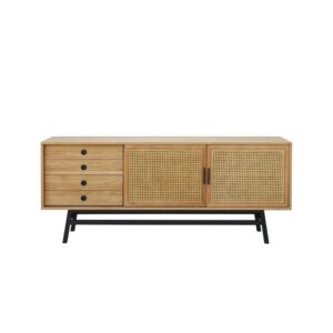 Wohnli Möbelsuche - Eichenbuffet mit 2 Türen und 2 Schubladen Beige