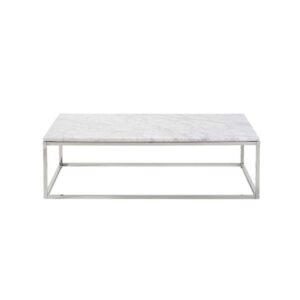 wohnli-moebel-suche-M21090663 Wohnli Möbelsuche - Rechteckiger Couchtisch aus Marmor und Weißmetall