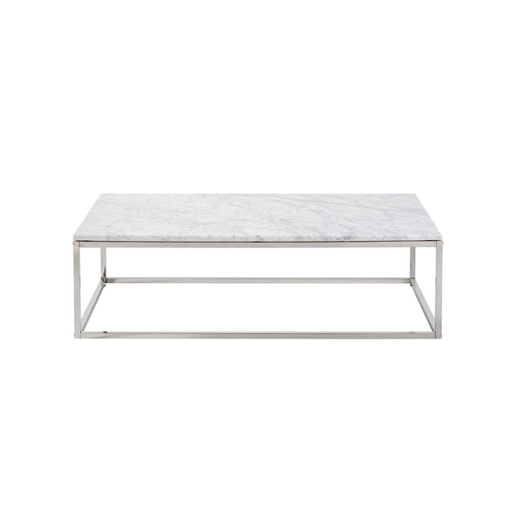 wohnli-moebel-suche-M21090663 Wohnli Möbelsuche - Rechteckiger Couchtisch aus Marmor und Weißmetall