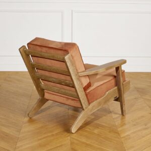 Eichenholzstuhl Caramel 72x72x93cm Holz Braun Robin des Bois Sofas und Sessel Sessel, Poufs und Fußbänke Sessel