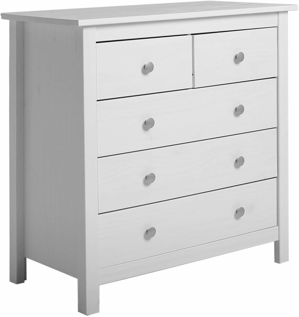 wohnli-moebel-suche-M21097201 Wohnli Möbelsuche - Kommode mit 5 Schubladen Weiß