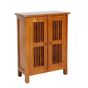 wohnli-moebel-suche-M21102092 Wohnli Möbelsuche - Sideboard mit 2 Türen und Lamellen aus Teakholz